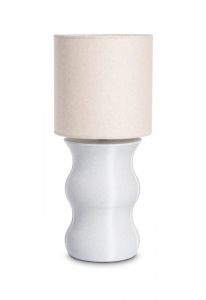 Urne funéraire lampe 'Mare marbre' beige