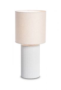 Urne funéraire lampe 'Ferdinand marbre' beige